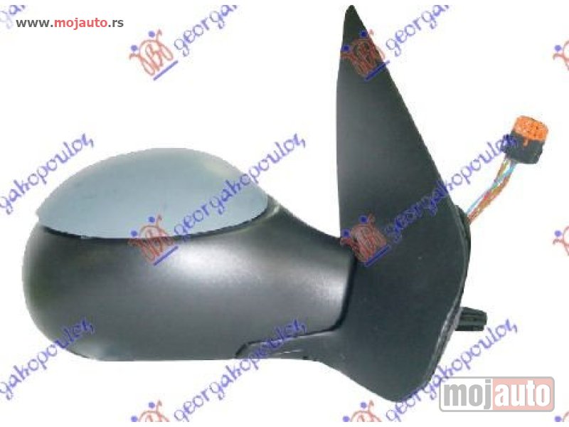 Glavna slika -  RETROVIZOR ELEKTRICNI SA GREJACEM PM (SENZOR) 03- (A KVALITET) (KONVEKSNO STAKLO) Desno Peugeot 206 98-09 -dostupno - MojAuto