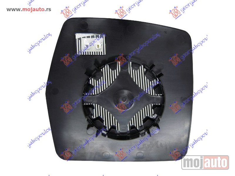 Glavna slika -  STAKLO RETROVIZORA SA GREJACEM (KONVEKSNO) Levo Fiat scudo 04-07 -dostupno - MojAuto