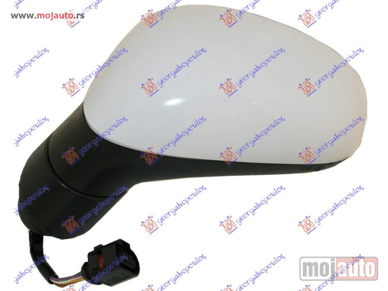 Glavna slika -  RETROVIZOR ELEKTRICNI SA GREJACEM PM -09 (5 PIN) (A KVALITET) (ASFERICNO STAKLO) Levo Seat leon 05-13 -dostupno - MojAuto