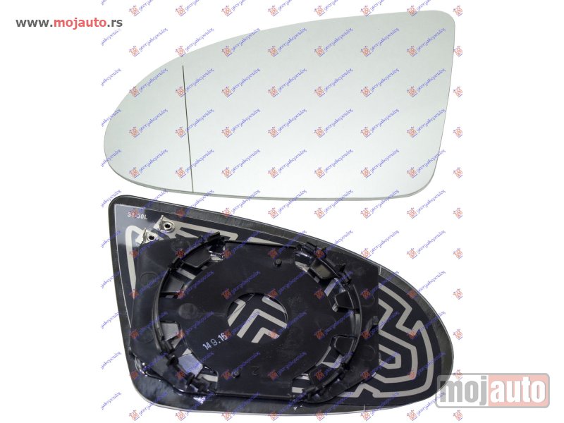Glavna slika -  STAKLO RETROVIZORA SA GREJACEM (ASFERICNO) Levo Audi a2 00-05 -dostupno - MojAuto