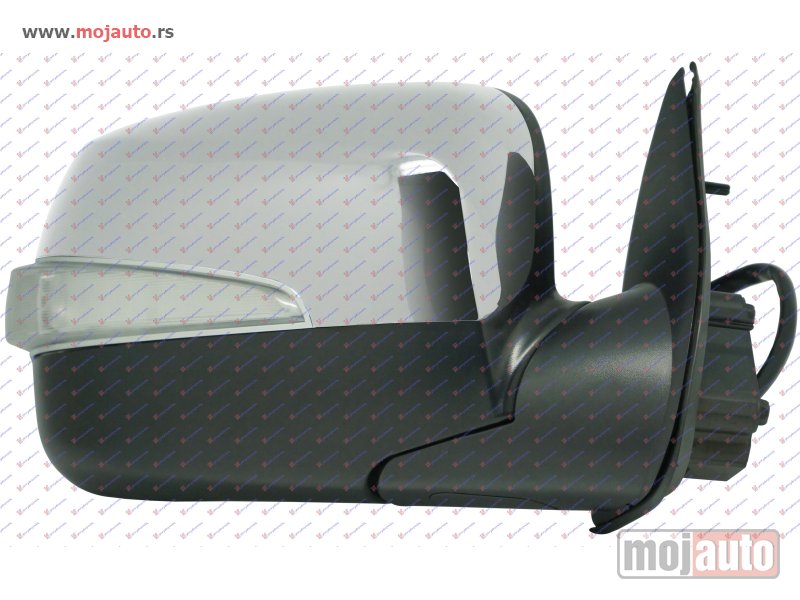 Glavna slika -  RETROVIZOR ELEKTRICNI HROM (MIGAVAC) (A KVALITET) (KONVEKSNO STAKLO) Desno Isuzu p/u d-max 07-13 -dostupno - MojAuto