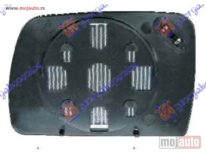 Glavna slika -  STAKLO RETROVIZORA SA GREJACEM PLAVO (ASFERICNO) Desno Bmw x5 (e53) 00-07 -dostupno - MojAuto