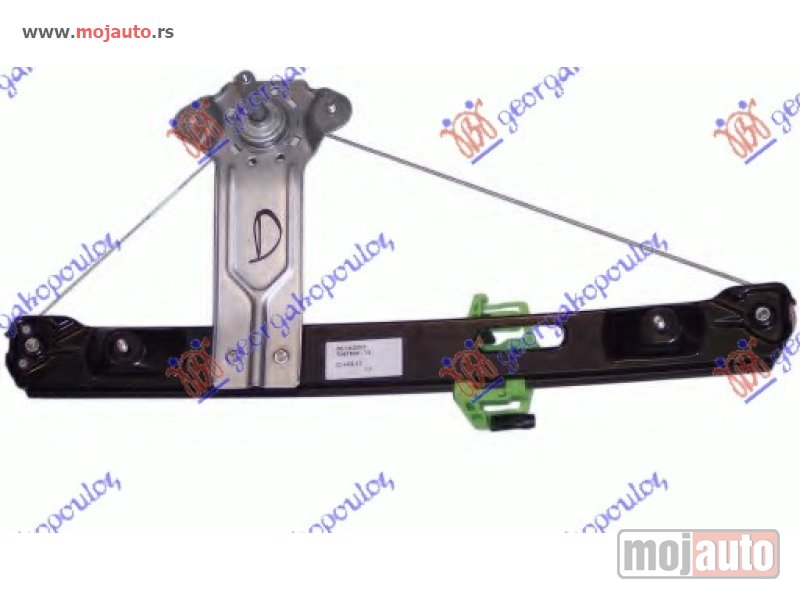 Glavna slika -  PODIZAC ZADNJEG PROZORA MEHANICKI Desno Bmw series 1 (e81/87) 3/5d 04-11 -dostupno - MojAuto