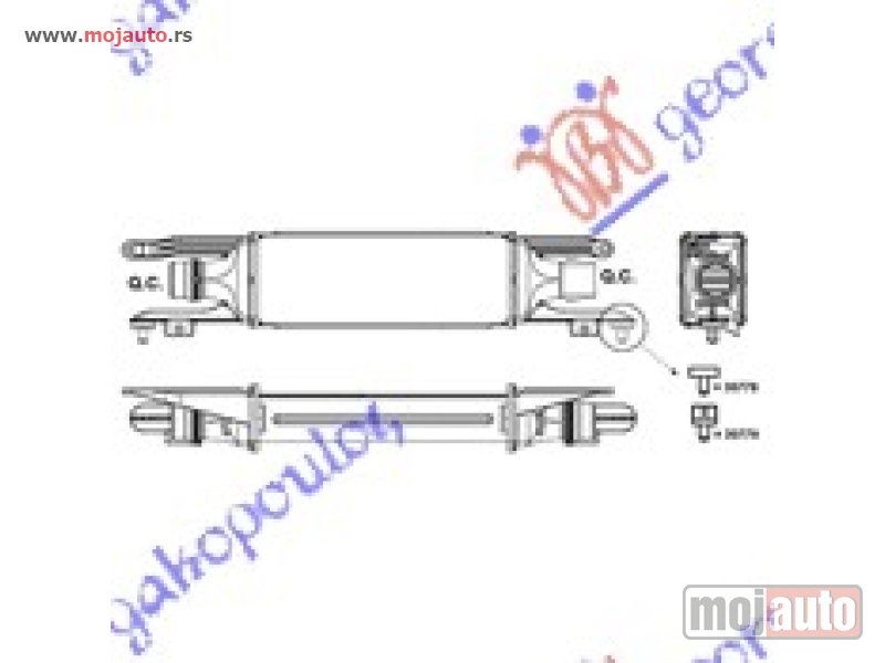 Glavna slika -  HLADNJAK INTERKULERA 1.3 CDTi (45x100x53) 55 KW Opel corsa d 06-15 -dostupno - MojAuto