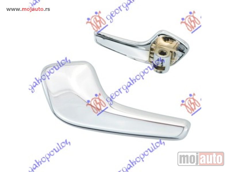 Glavna slika -  KVAKA PREDNJIH/ZADNJIH VRATA UNUTRASNJA HROM Levo Opel corsa d 06-15 -dostupno - MojAuto