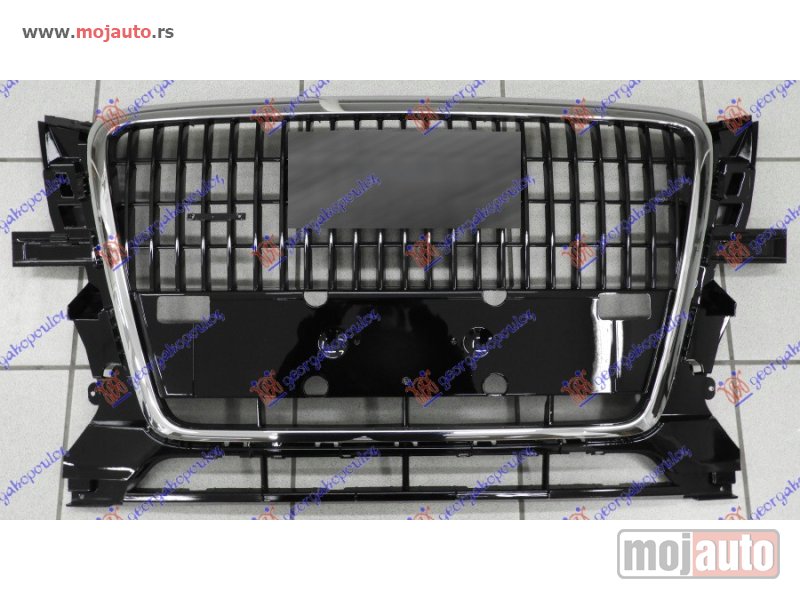 Glavna slika -  PVC MASKA CRNA (HROM OKVIR) (BEZ TABLICE) Audi q5 08-12 -dostupno - MojAuto