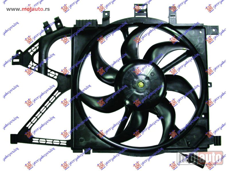Glavna slika -  VENTILATOR KOMPLET (390mm) (4 PIN) Opel combo 00-12 -dostupno - MojAuto