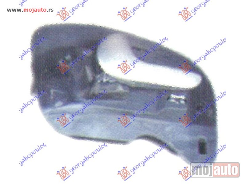 Glavna slika -  KVAKA PREDNJIH VRATA UNUTRASNJA SREBRNA Desno Opel meriva 03-10 -dostupno - MojAuto