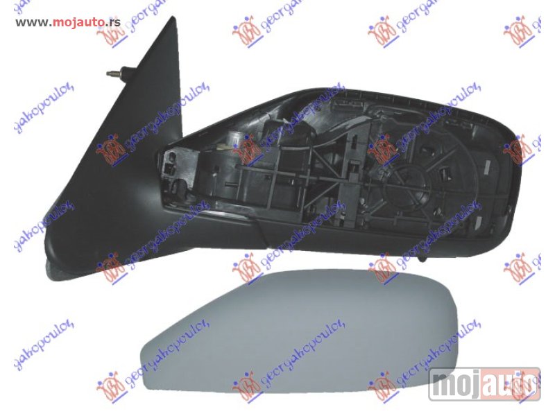 Glavna slika -  RETROVIZOR ELEKTRICNI SA GREJACEM PM (ELEKTRO-SKLOPIV) (A KVALITET) (ASFERICNO STAKLO) Levo Renault laguna 00-07 -dostupno - MojAuto