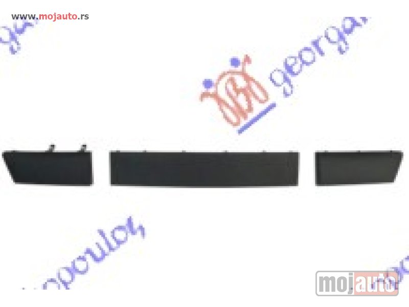 Glavna slika -  LAJSNA PREDNJEG BRANIKA (SET 3 KOM) Renault clio 09-13 -dostupno - MojAuto