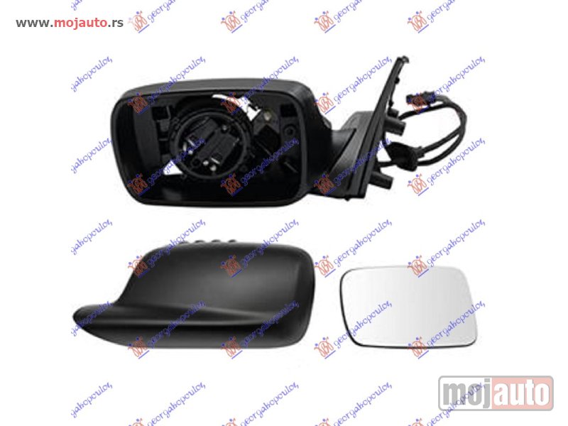 Glavna slika -  RETROVIZOR (SAMO KUCISTE) ELEKTRICNI SA GREJACEM Levo Bmw series 3 (e46) coupe/cabrio 03-06 -dostupno - MojAuto