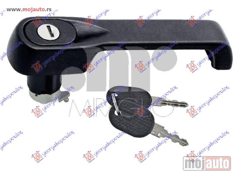 Glavna slika -  KVAKA PREDNJIH VRATA SPOLJASNJA KOMPLET Levo Fiat fiorino 91-97 -dostupno - MojAuto