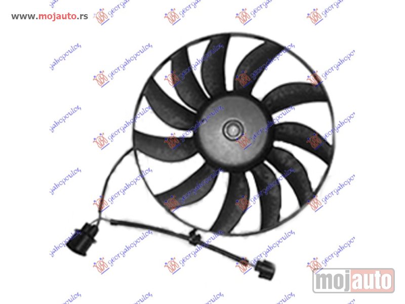 Glavna slika -  VENTILATOR (MOTOR+ELISA) (360mm) (100W) Vw touran 03-06 -dostupno - MojAuto