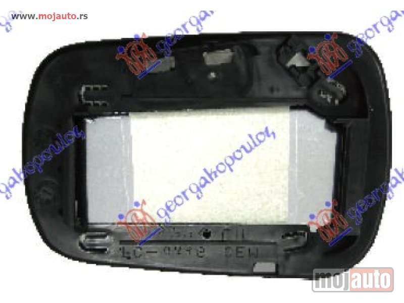 Glavna slika -  STAKLO RETROVIZORA (CETVRTASTO KACENJE) -2006 (KONVEKSNO) Desno Ford fiesta 02-08 -dostupno - MojAuto