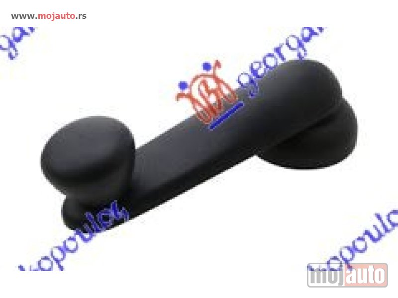 Glavna slika -  RUCICA ZA PODIZANJE PROZORA CRNA Fiat punto 03-11 -dostupno - MojAuto
