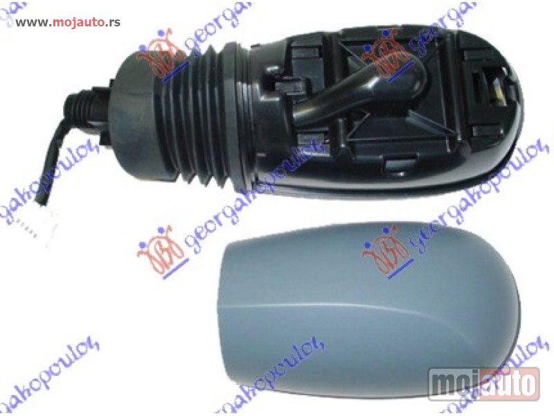 Glavna slika -  RETROVIZOR ELEKTRICNI SA GREJACEM (A KVALITET) (KONVEKSNO STAKLO) Levo Fiat punto 99-03 -dostupno - MojAuto