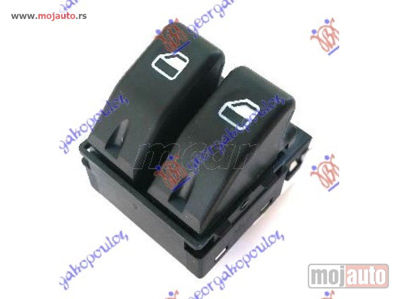 Glavna slika -  PREKIDAC U PREDNJIM VRATIMA (2 TASTERA) (6 PIN) Levo Fiat palio 99-04 -dostupno - MojAuto