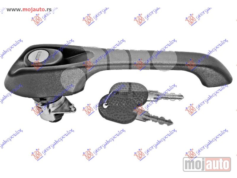 Glavna slika -  KVAKA PREDNJIH VRATA SPOLJASNJA KOMPLET 91- Levo Fiat tipo 88-93 -dostupno - MojAuto