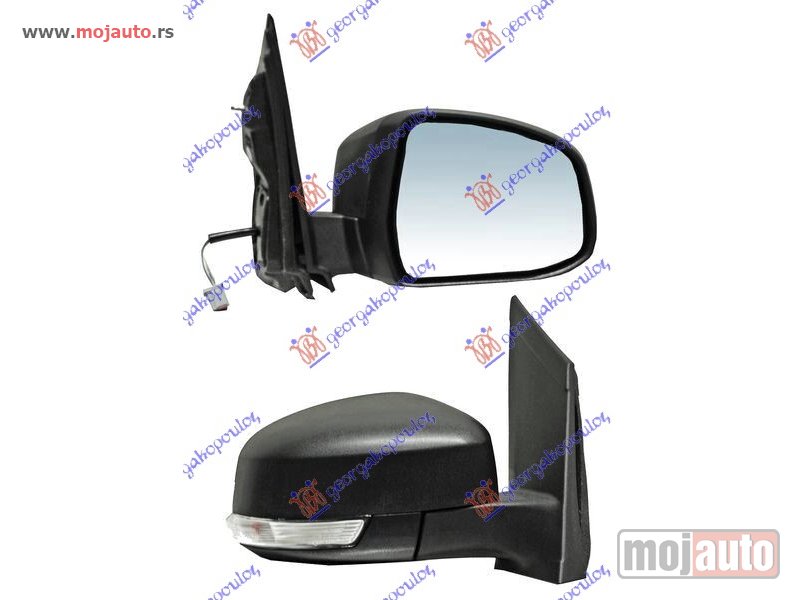 Glavna slika -  RETROVIZOR ELEKTRICNI SA GREJACEM PM (MIGAVAC) (ASFERICNO STAKLO) Desno Ford focus 08-11 -nedostupno - MojAuto