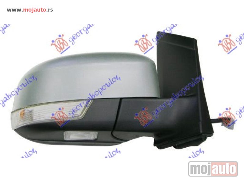 Glavna slika -  RETROVIZOR ELEKTRICNI SA GREJACEM PM (ELEKTRO-SKLOPIV) (MIGAVAC) (SVETLO) (ASFERICNO STAKLO) Desno Ford focus 08-11 -dostupno - MojAuto