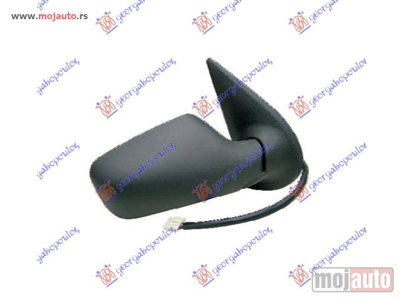 Glavna slika -  RETROVIZOR ELEKTRICNI SA GREJACEM 5 VRATA (KONVEKSNO STAKLO) Desno Fiat punto 95-99 -dostupno - MojAuto