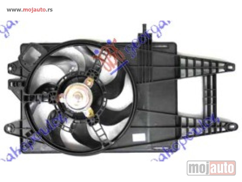 Glavna slika -  VENTILATOR KOMPLET (1.4) (+AC) Fiat punto 03-11 -dostupno - MojAuto