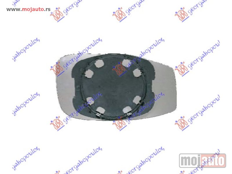 Glavna slika -  STAKLO RETROVIZORA -2009 (KONVEKSNO) Levo Fiat idea 04-10 -dostupno - MojAuto