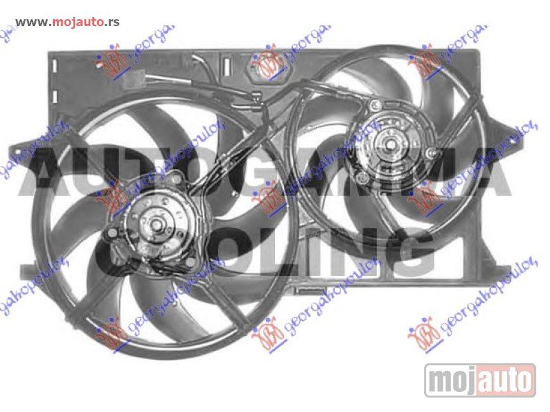 Glavna slika -  VENTILATOR (DUPLI) KOMPLET (BENZIN/DIZEL) Lancia zeta 94-02 -nedostupno - MojAuto