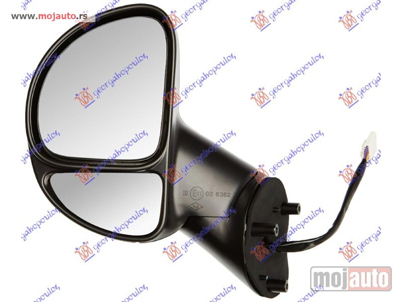 Glavna slika -  RETROVIZOR ELEKTRICNI SA GREJACEM (ELEKTRO-SKLOPIV) (SENZOR) (9 PIN) (A KVALITET) (KONVEKSNO STAKLO) Levo Fiat multipla 98-04 -dostupno - MojAuto