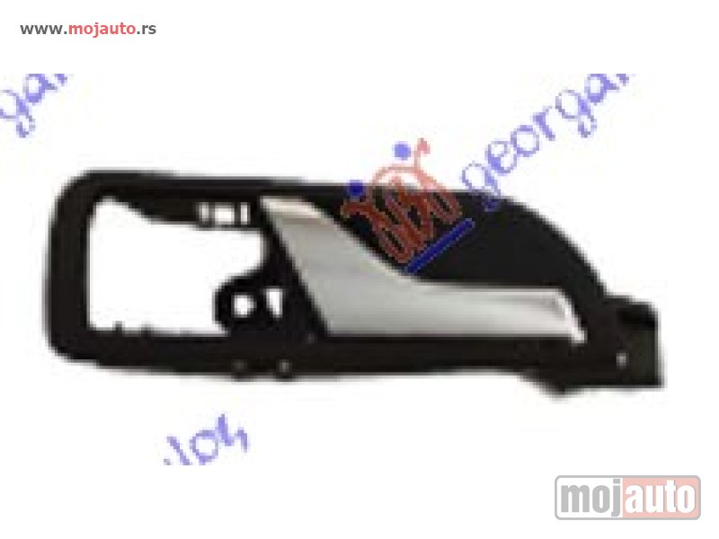 Glavna slika -  KVAKA ZADNJIH VRATA UNUTRASNJA HROM/CRNA Levo Skoda fabia 99-07 -dostupno - MojAuto