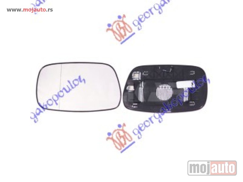 Glavna slika -  STAKLO RETROVIZORA SA GREJACEM -2004 Levo Toyota corolla (e 12) h/b-l/b 02-04 -dostupno - MojAuto