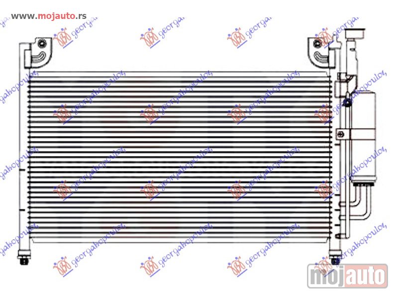 Glavna slika -  HLADNJAK KLIME BENZIN/DIZEL (575x335x16) Mazda 2 07-14 -dostupno - MojAuto