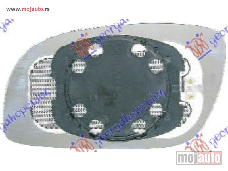 Glavna slika -  STAKLO RETROVIZORA SA GREJACEM (KONVEKSNO) Desno Vw touran 07-10 -dostupno - MojAuto