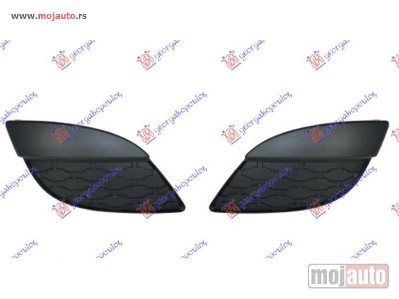 Glavna slika -  RESETKA PREDNJEG BRANIKA (BEZ MAGLENKE) (SET) Renault twingo 07-12 -dostupno - MojAuto
