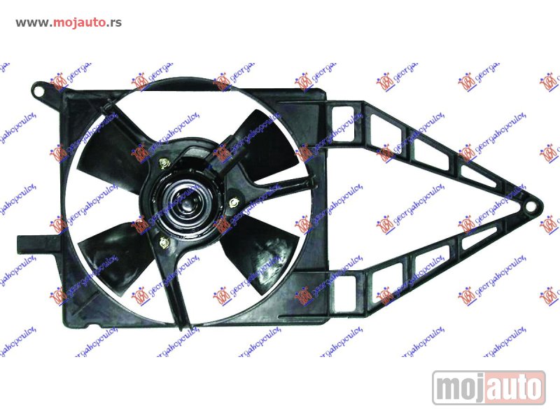 Glavna slika -  VENTILATOR HLADNJAKA KOMPLET (1.0/1.2/1.4 8V BENZIN) (-AC) Opel corsa b 93-95 -dostupno - MojAuto