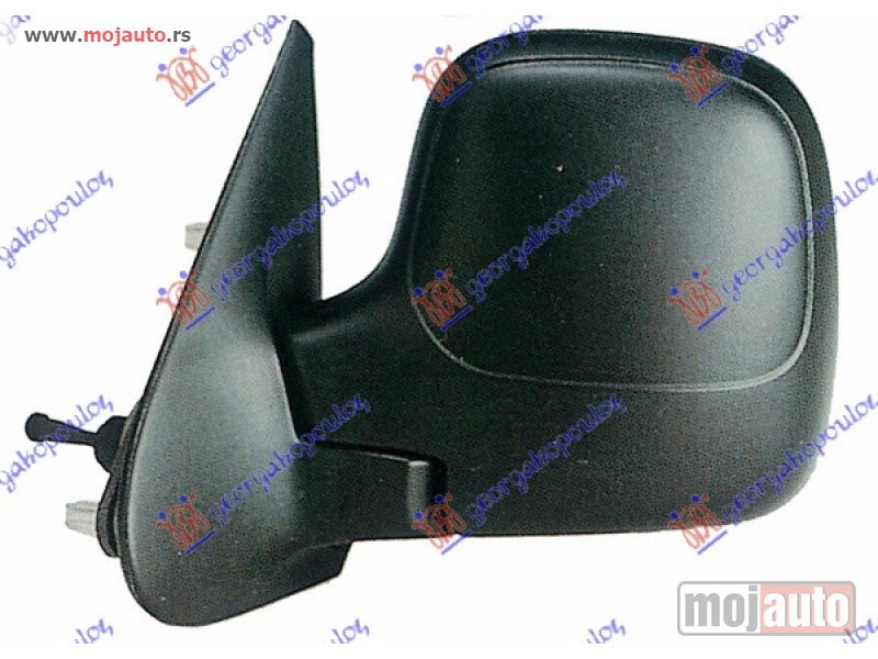 Glavna slika -  RETROVIZOR MEHANICKI SA SAJLOM (A KVALITET) (KONVEKSNO STAKLO) Levo Peugeot partner 96-02 -dostupno - MojAuto