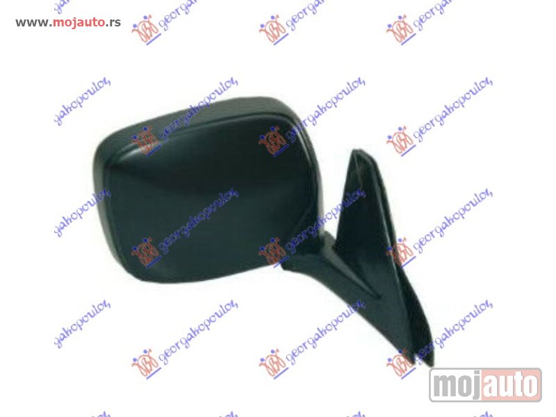 Glavna slika -  RETROVIZOR MEHANICKI CRNI 4WD Desno Mitsubishi p/u l200 02-06 -dostupno - MojAuto