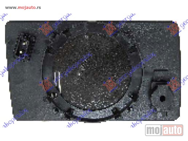 Glavna slika -  STAKLO RETROVIZORA SA GREJACEM PLAVO (RAVNO) Levo Mercedes 190e (w201) 84-93 -dostupno - MojAuto