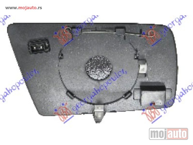 Glavna slika -  STAKLO RETROVIZORA SA GREJACEM PLAVO (RAVNO) Levo Mercedes c class (w202) 93-99 -dostupno - MojAuto