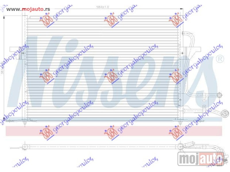 Glavna slika -  HLADNJAK KLIME BENZIN/DIZEL (505x415) Ford mondeo 93-96 -dostupno - MojAuto