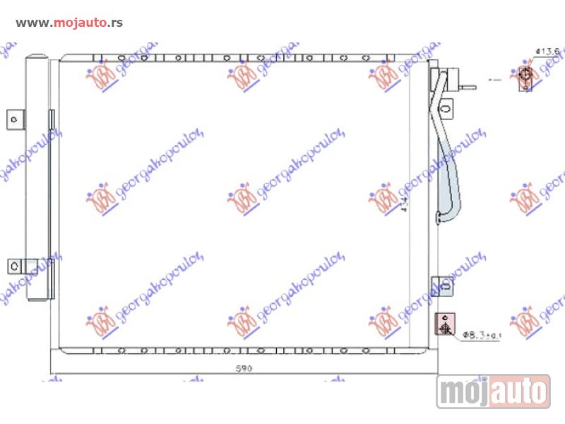 Glavna slika -  HLADNJAK KLIME 3.5i V6 24V - 2.5 CRDi (590x434) 2006- Kia sorento 02-09 -dostupno - MojAuto