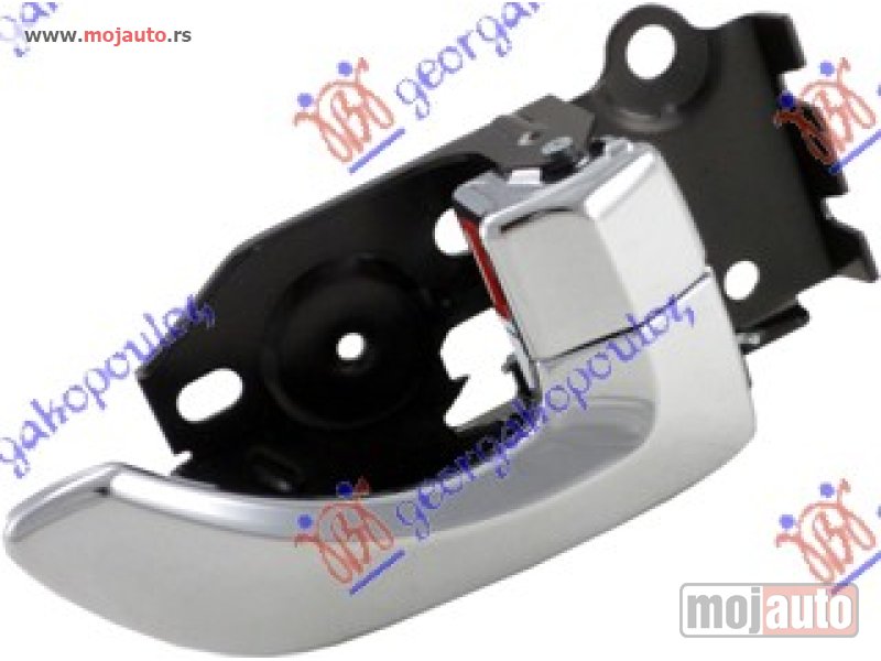 Glavna slika -  KVAKA PREDNJIH VRATA UNUTRASNJA HROM Desno Hyundai santa fe 00-05 -dostupno - MojAuto