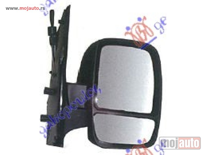Glavna slika -  RETROVIZOR MEHANICKI SA SAJLOM (DUPLO STAKLO) (KONVEKSNO STAKLO) Desno Peugeot expert 07-16 -dostupno - MojAuto
