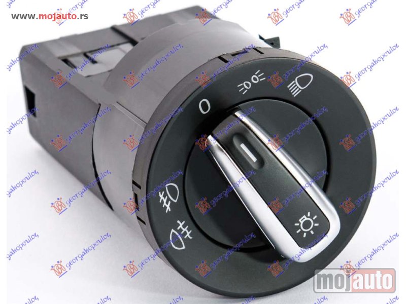 Glavna slika -  PREKIDAC ZA FAROVE HROM (17 PIN) Vw polo 09-14 -dostupno - MojAuto