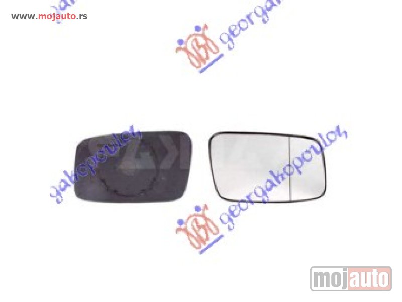 Glavna slika -  STAKLO RETROVIZORA -2002 (ASFERICNO) Levo Volvo s70/v70 97-00 -dostupno - MojAuto