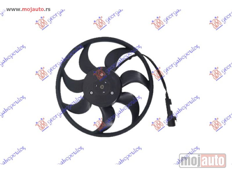 Glavna slika -  VENTILATOR (MOTOR+ELISA) (3.6 FSI BENZIN - 3.0-4.2 TDI DIZEL) (420mm) (4 PIN) Porsche cayenne 03-10 -dostupno - MojAuto