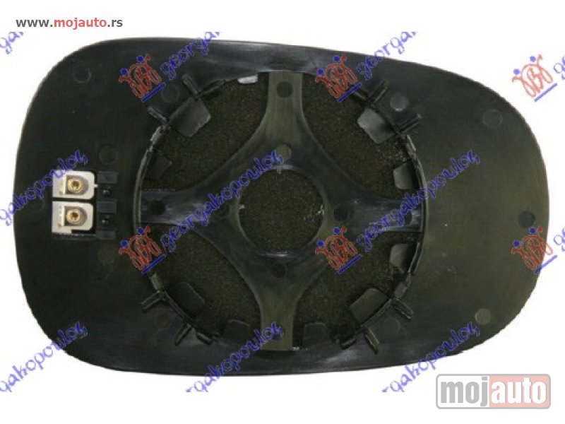 Glavna slika -  STAKLO RETROVIZORA SA GREJACEM (ASFERICNO) Levo Renault modus 05-08 -dostupno - MojAuto