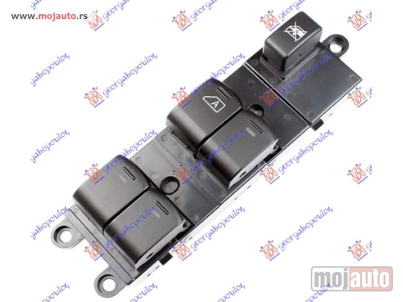 Glavna slika -  PREKIDAC U PREDNJIM VRATIMA (4 TASTERA) (16 PIN) Levo Nissan note 06-13 -dostupno - MojAuto