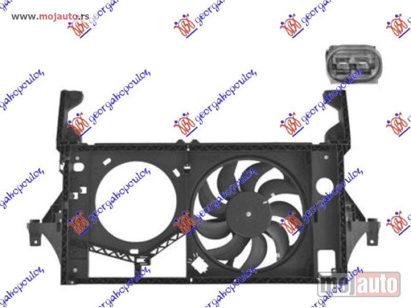 Glavna slika -  VENTILATOR KOMPLET (1.9/2.2/2.5/2.8-3.0 DIZEL) (-AC) Opel movano 98-09 -dostupno - MojAuto