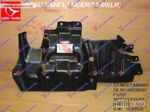 Glavna slika -  ZASTITA MOTORA PREDNJA PLASTICNA Levo Mitsubishi lancer (ck1) 95-97 -dostupno - MojAuto